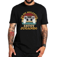 Retro I'M Playing Video Games T Shirt Spanish Gaming Lover Gamer Geek Gift Tops 100% Cotton Casual T-Shirts EU Size