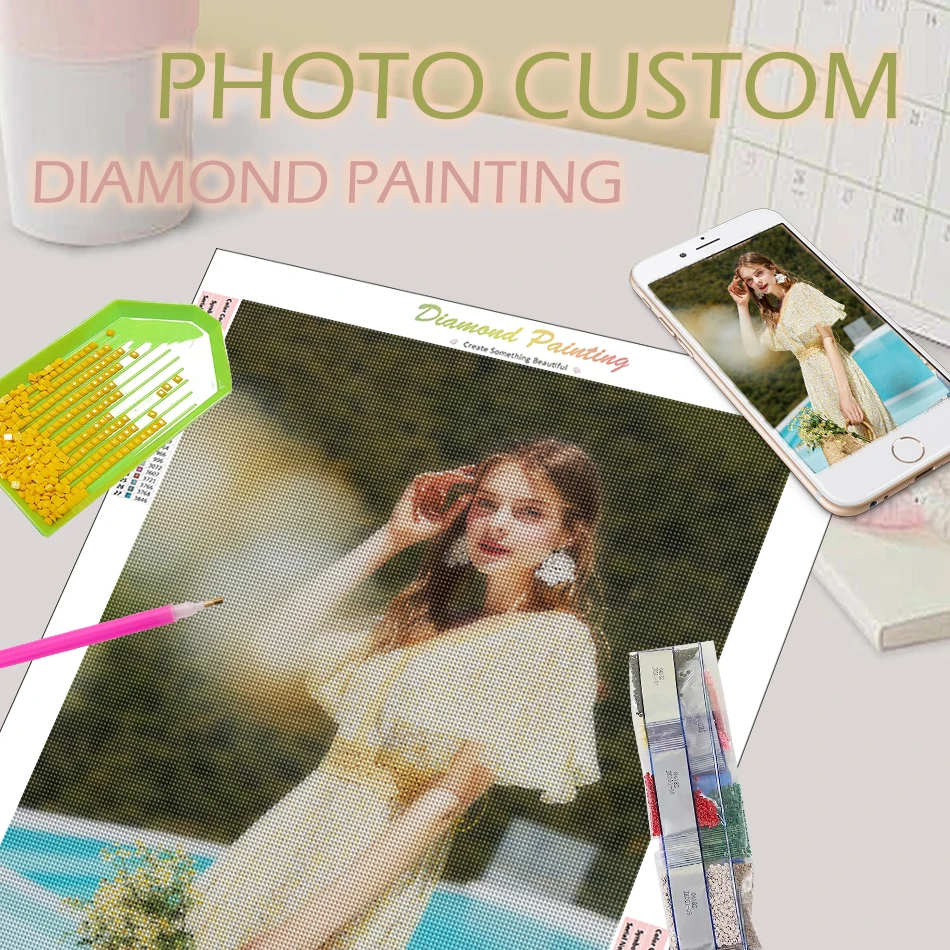 

CHENISTORY Photo Custom Diamond Painting Diamond Embroidery Cross Stitch Mosaic Full Handmade personalization Gift Wall Decor