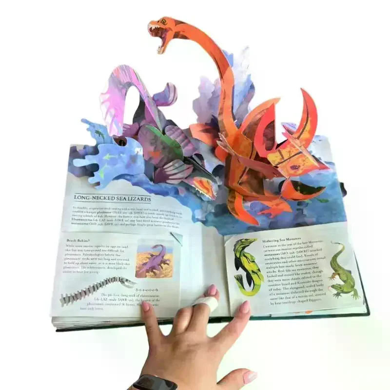 Sharks And Other Sea Monsterss Vivid Illustrations Interactive 3D Sharks Model Book Gift