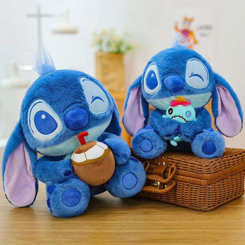 

Kawaii Plush Toy Coconut Hugging Stitch Stuffed Doll Cute Cuddly Baby Kids Birthday Gift Soft Toys for Children