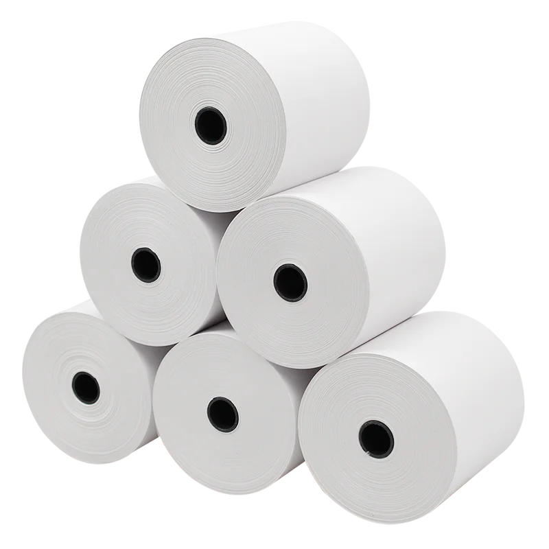 50 Rolls Thermal Print Paper 80x80mm Thermal Credit Card Paper Cash Register Paper Roll for 80mm Bluetooth Cash Register Printer