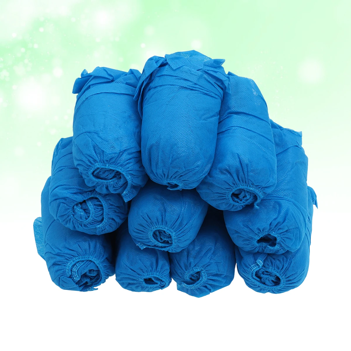 

300pcs Shoes Covers Non-Woven Fabric Disposable Elastic Band Breathable Thickened Anti-Slip Shoe Covers (Blue)