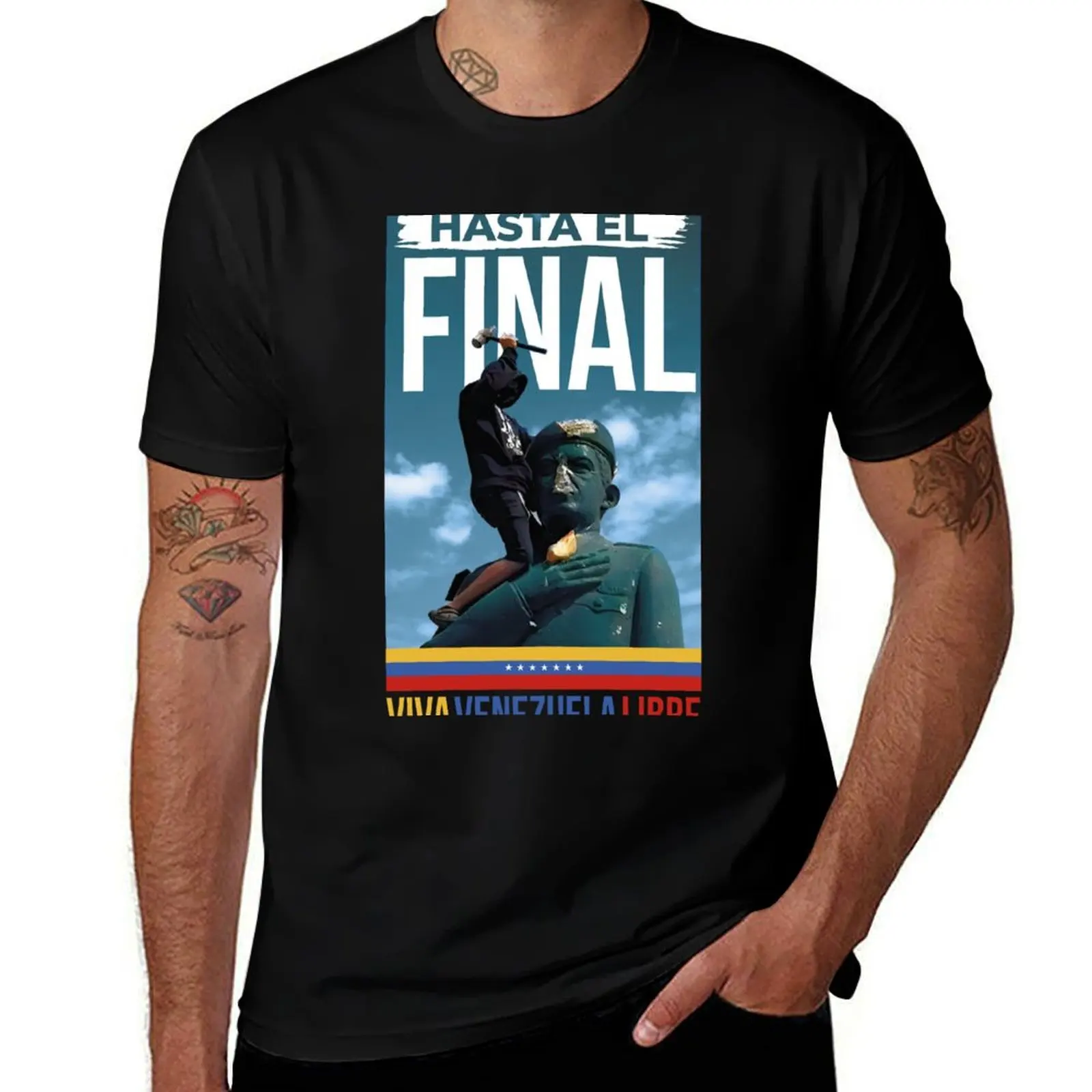 

Venezuela Libre, Hasta el final T-Shirt summer top blanks fruit of the loom mens t shirts