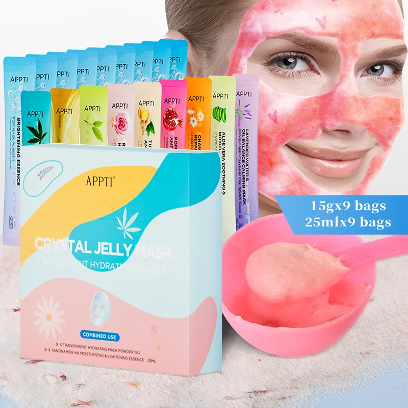 Multi-Effects Soft Jelly Mask Powder Macaroon Face Care Whitening Moisturizing Collagen Peel Off DIY Acne Hyalironic Acid SPA