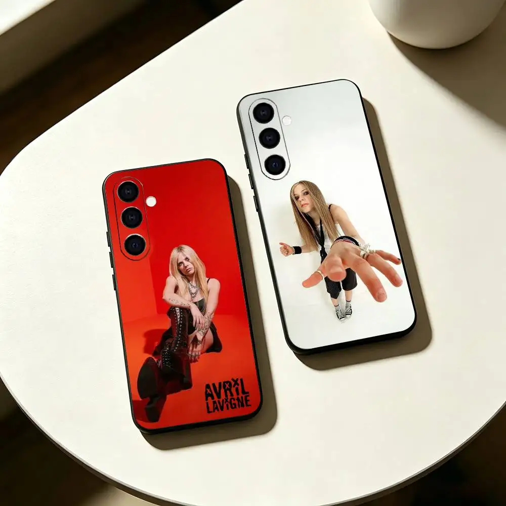 A-Avril L-Lavigne Girlfriend Phone Case Black Silicone Soft For Samsung Galaxy A73,A72,A71,A70,A53,A52,A51