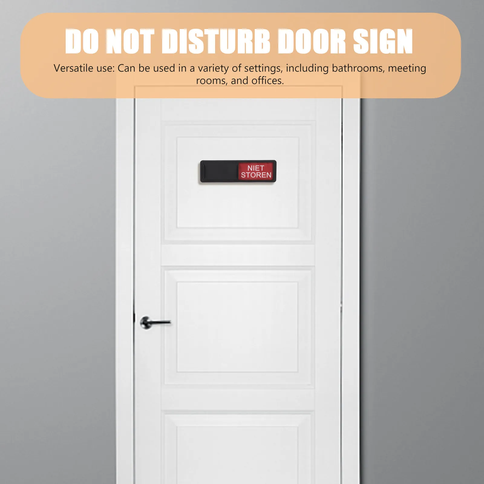 

2Pcs Compact Lightweight Do Not Disturb Sign with Clear Labeling Slider Welcome Privacy Indicator for Fridge Oven Dishwasher