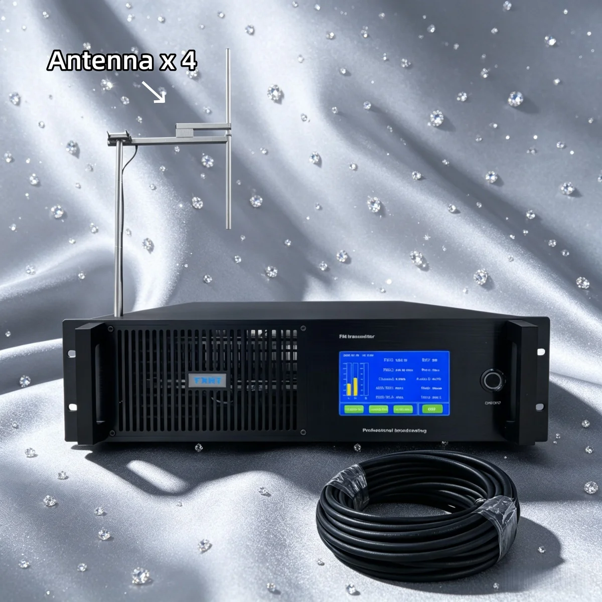 Community YXHT-2, 3KW (3000W) FM Transmitter Set Cable, Mining Operation, Low Distortion Full Coverage Support