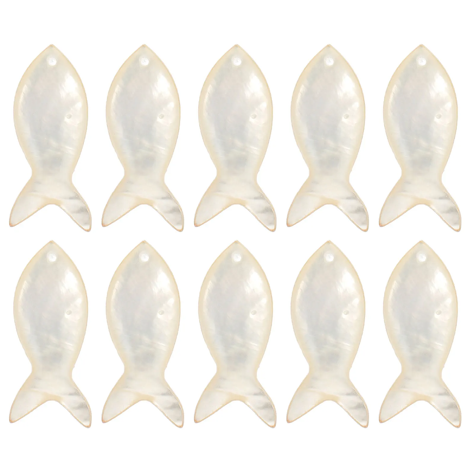 

10 Pcs Fish Shape Shell Charms Single Hole Pendant for DIY Jewelry Making Necklace Earrings Bracelets Crafts Accessories