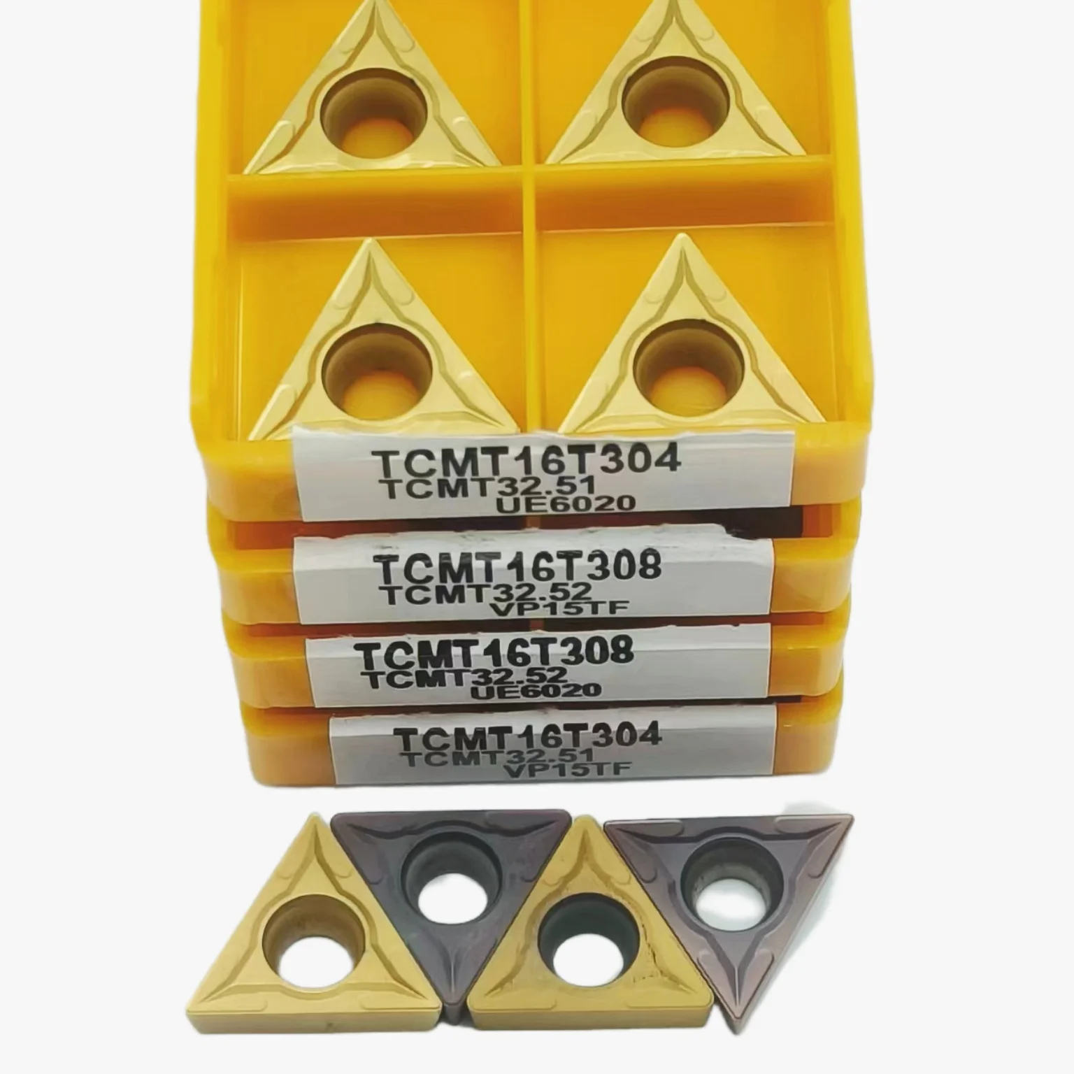 Inserto in metallo duro TCMT16T304 TCMT16T308 VP15TF UE6020 utensile per tornitura di metalli utensili per tornitura interna TCMT16T304 fresa