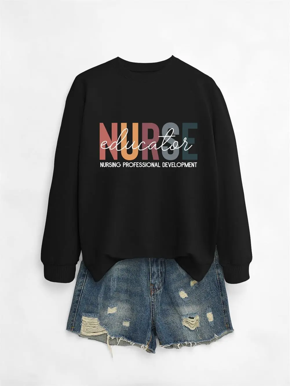 Nurse Educator Sweatshirt Nursing Instructor Sweater Nursing Student Shirt Women Crewneck Nurse Teacher Pullover Top