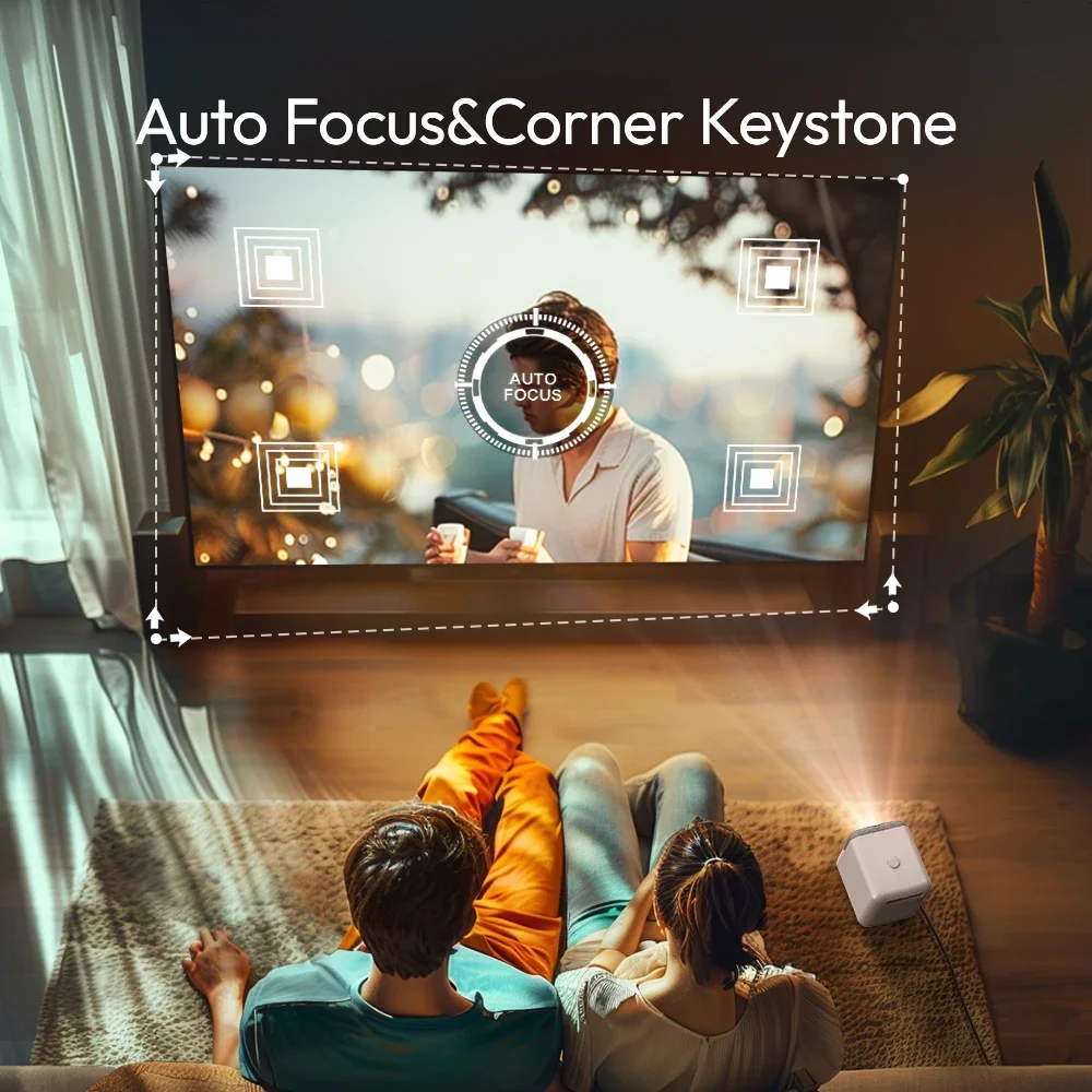 جهاز عرض LOVE U4 ذكي مقاوم للغبار WIFI ثلاثي الأبعاد LCD فيديو Android IPTV LED للمسرح المنزلي مع فن القماش