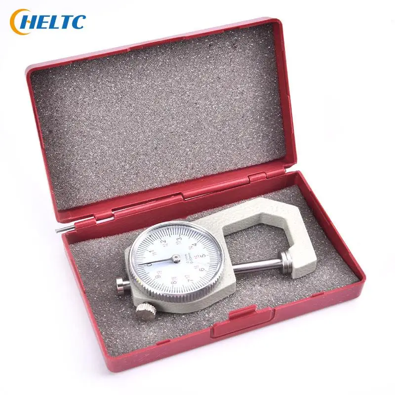 1PCS 0-10mm 0-20mm Metal Dial Thickness Gauge Leather Paper Thickness Meter Tester For Leather Flim Paper jauge d’epaisseur