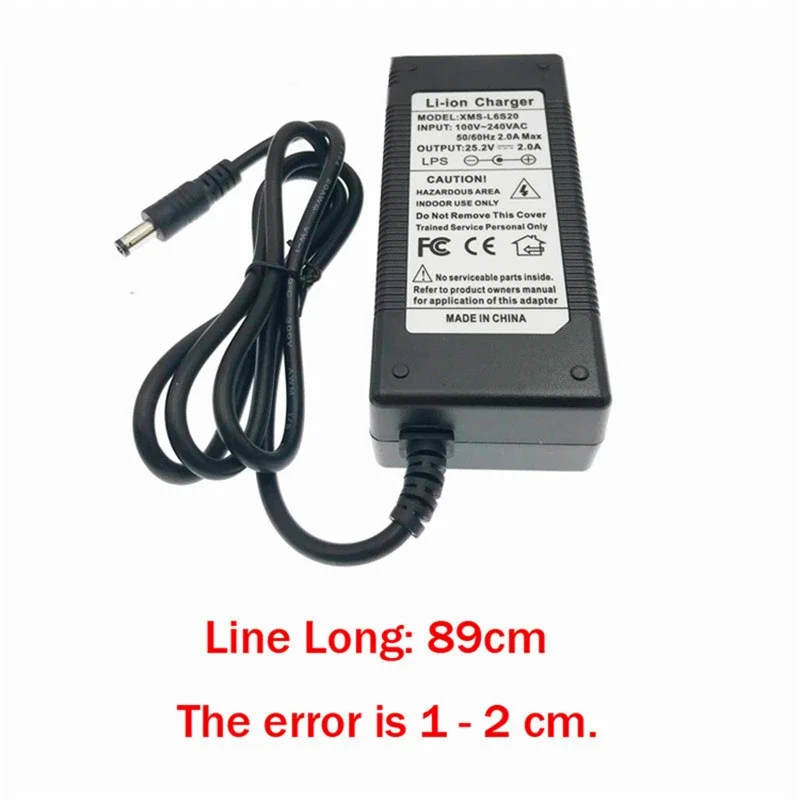 

NEW 24V 7Series 18650 Lithium Battery Charger electric bike lithium battery 29.4V 2A DC 5.5*2.1mm Plug connector charger