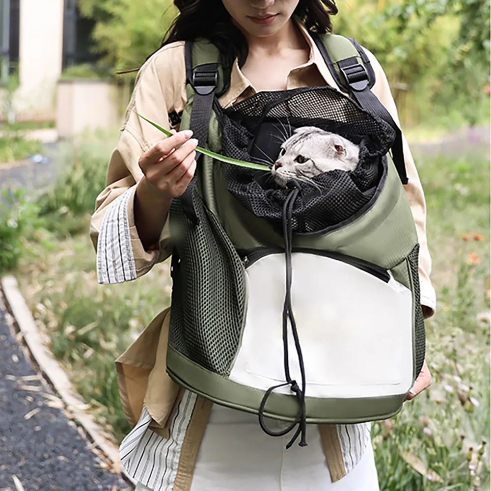 New Cat Bag High-capacity Dog Breathable Chest Bag Cats Outdoors Packs Cat Bag Pet Knapsack Four Season Universal