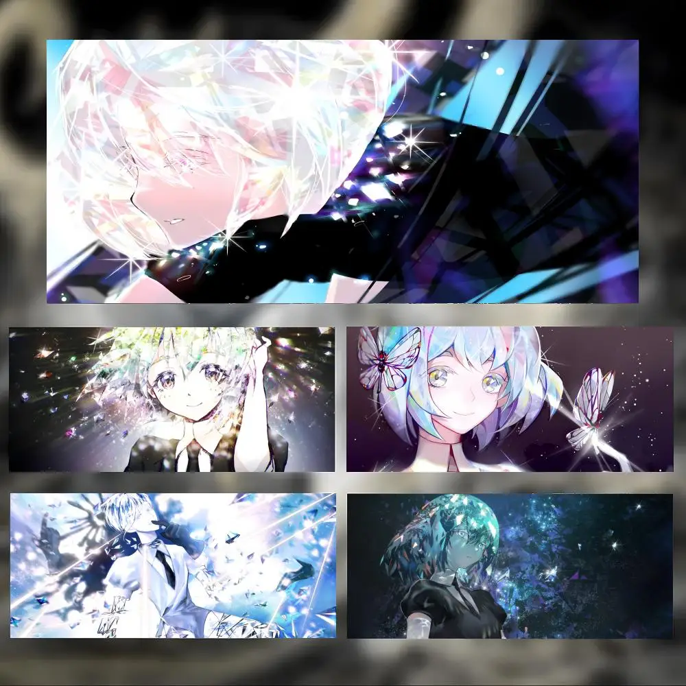 Beautiful Unique Anime L-Land of the Lustrous Mouse Pad Large Thick Desk Pad Stitched Edges Gaming Mouse Mat for PC