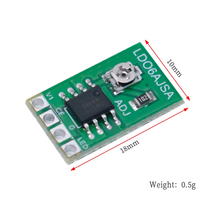 LD06AJSA/B 30-1500MA Driver LED a corrente costante regolabile DC 3.3V 3.7V 4.2V 5V PWM scheda di controllo Buck Power module