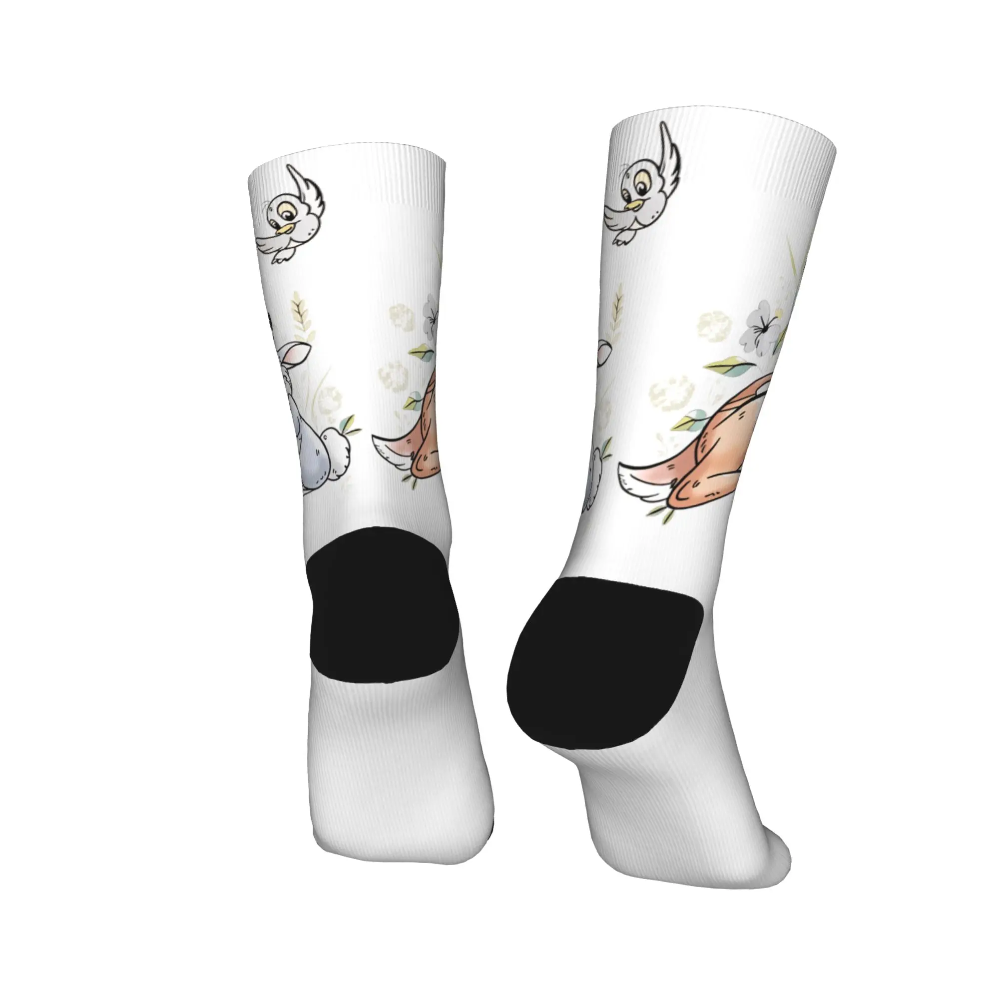 بامبي الجوارب تصميم جوارب المضادة للانزلاق النساء الرجال الجوارب الدافئة لينة الشتاء العصرية جوارب رياضية في الهواء الطلق