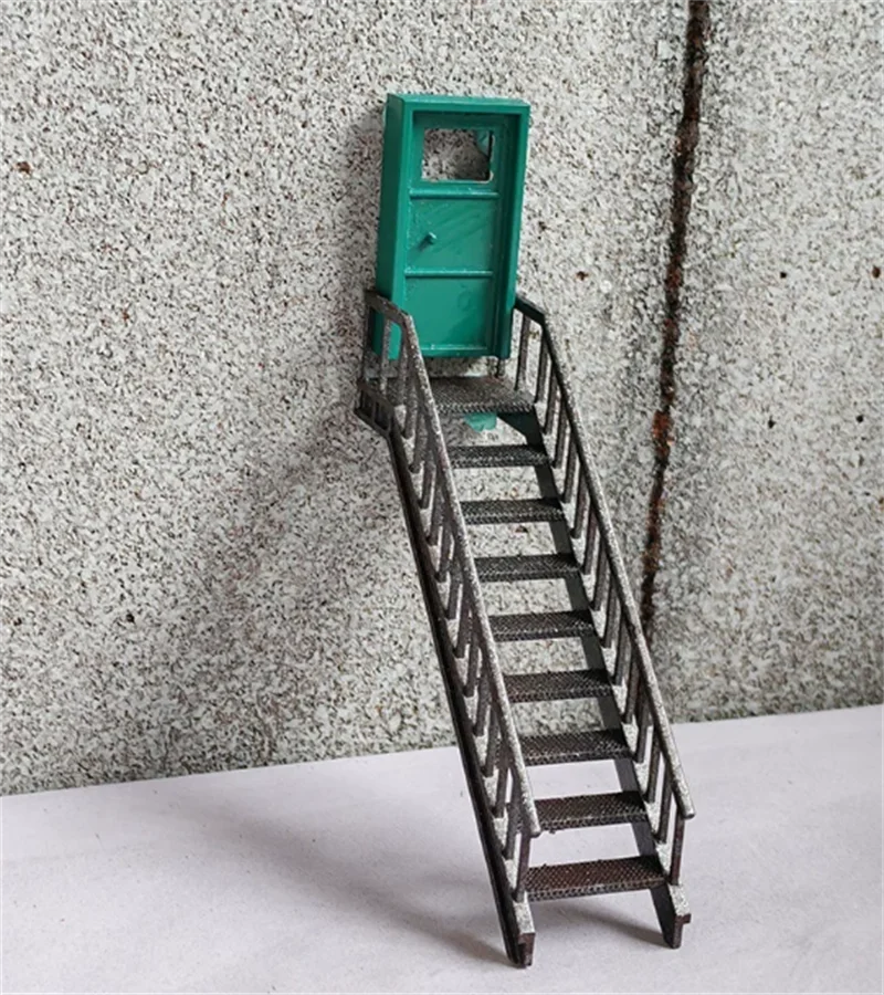 1:64 Scale 3D Printing Painted Resin Car Garage Vehicle Various Styles Spiral Staircase Model DIY Scene Accessory Model Display