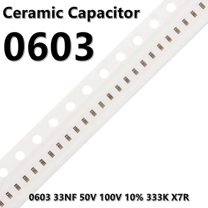 (100 шт.) 0603 100 пФ 50 в 250 В 1608 В ± ПФ 3R3C COG SMD керамические конденсаторы
