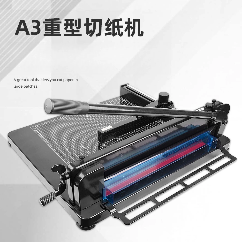 A3 thick layer paper cutter, can cut about 400 sheets of paper with a thickness of 40MM, black