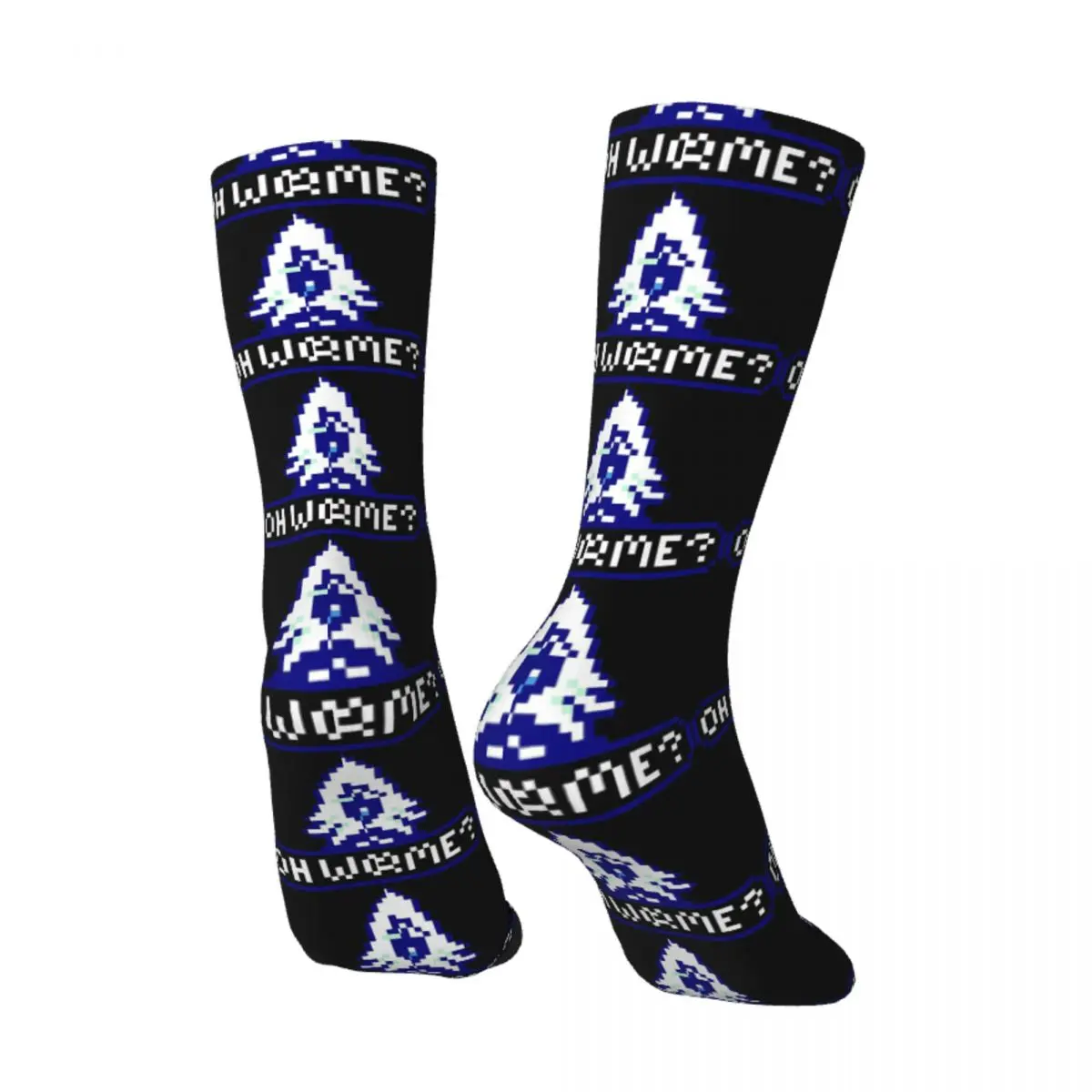 Funny Crazy Sock for Men Rouxls Kaard Oh Worme Hip Hop Vintage Deltarune Game Kris Susie Ralsei Game Happy Pattern Printed