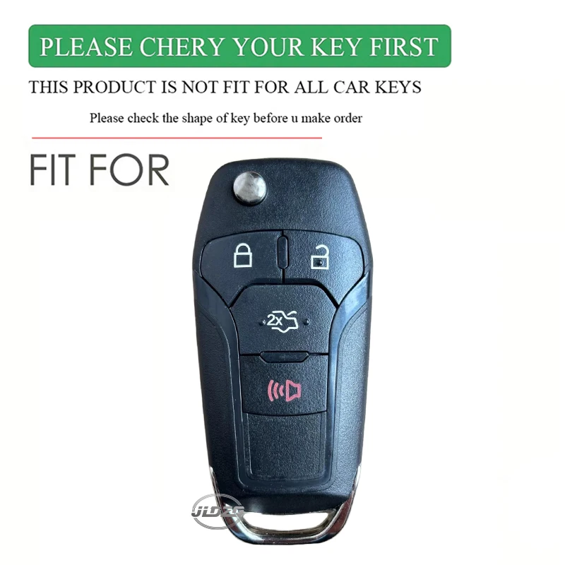 Silicone Car Remote Control Keyless Entry Fob Case Cover Key Holder For Ford Fusion Ka GM 2020 2014 2015 2016 2018 view 2