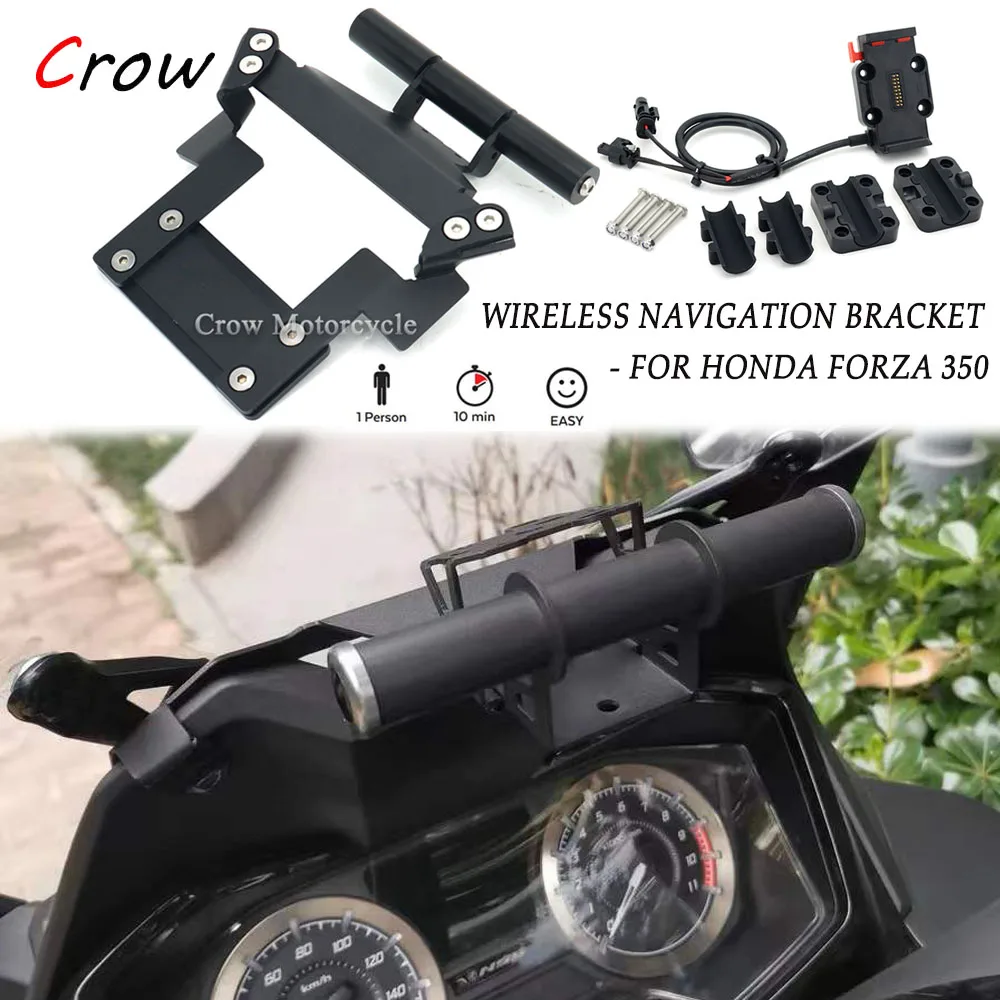 

Motorcycle Forza350 Accessories For Honda Forza 350 Forza350 Phone GPS Navigation Bracket Wireless Supporter Holder Bars