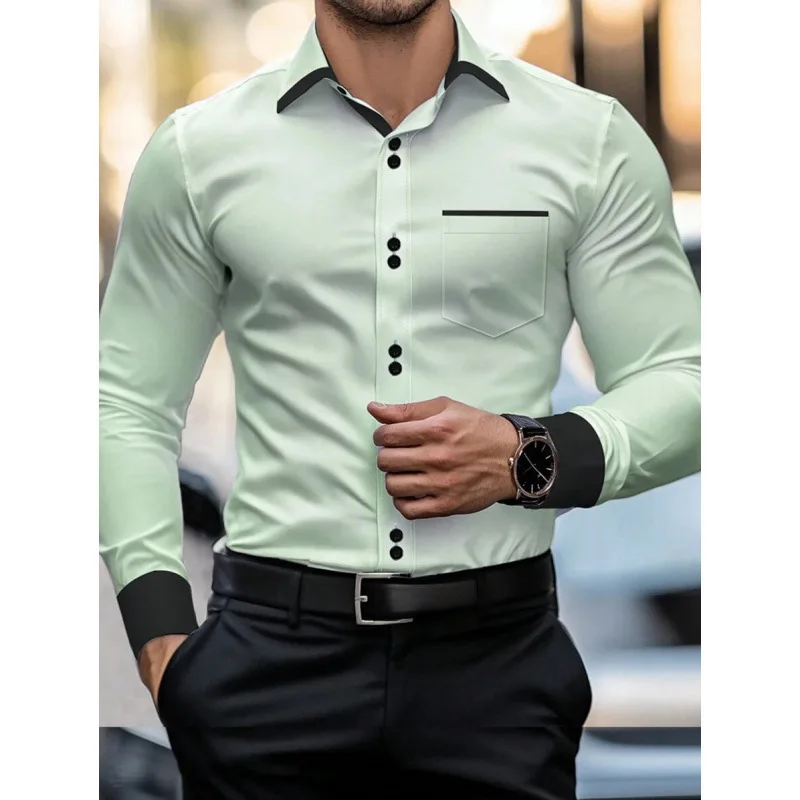 

3D Plaid Print Men's Long SVE Shirt Q 97825 Resistant to Deformation Other Style Spring 2026 Regular Sleeve Other Material 100%