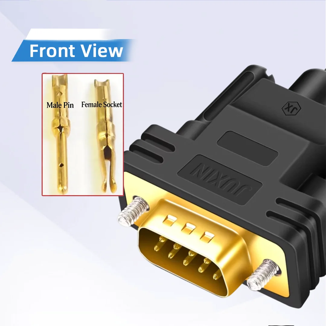 Siemens PLC Industrial Control Serial Connection Cable DB9 9Pin Single Male Serial Cable RS232 RS485 Communication Signal Wire