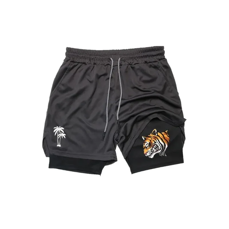 Summer Men'S Fitness Shorts Quick-Drying and Breathable Perfect for Running and Training Fashion Stretchy Fabric Towel Workout