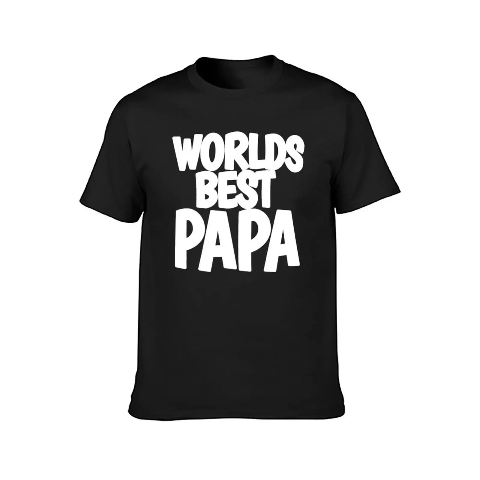 World's Best Papa T-Shirt man clothes anime clothes blue archive mens designer t shirt