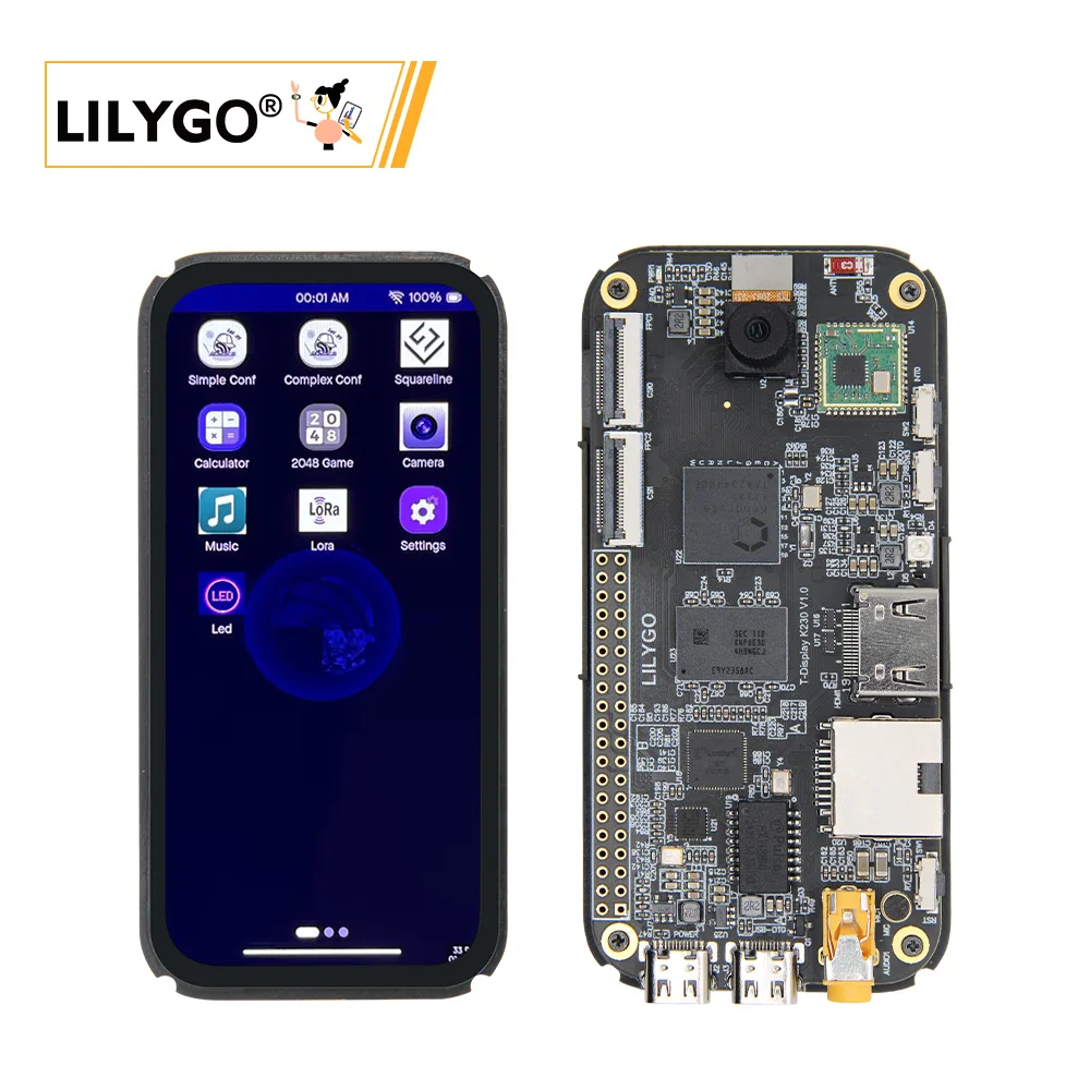 LILYGO® T-Display-K230 k230 chip dual-core RISC-V aiot entwicklung board lora kommunikation amoled touchscreen mit kamera wifi