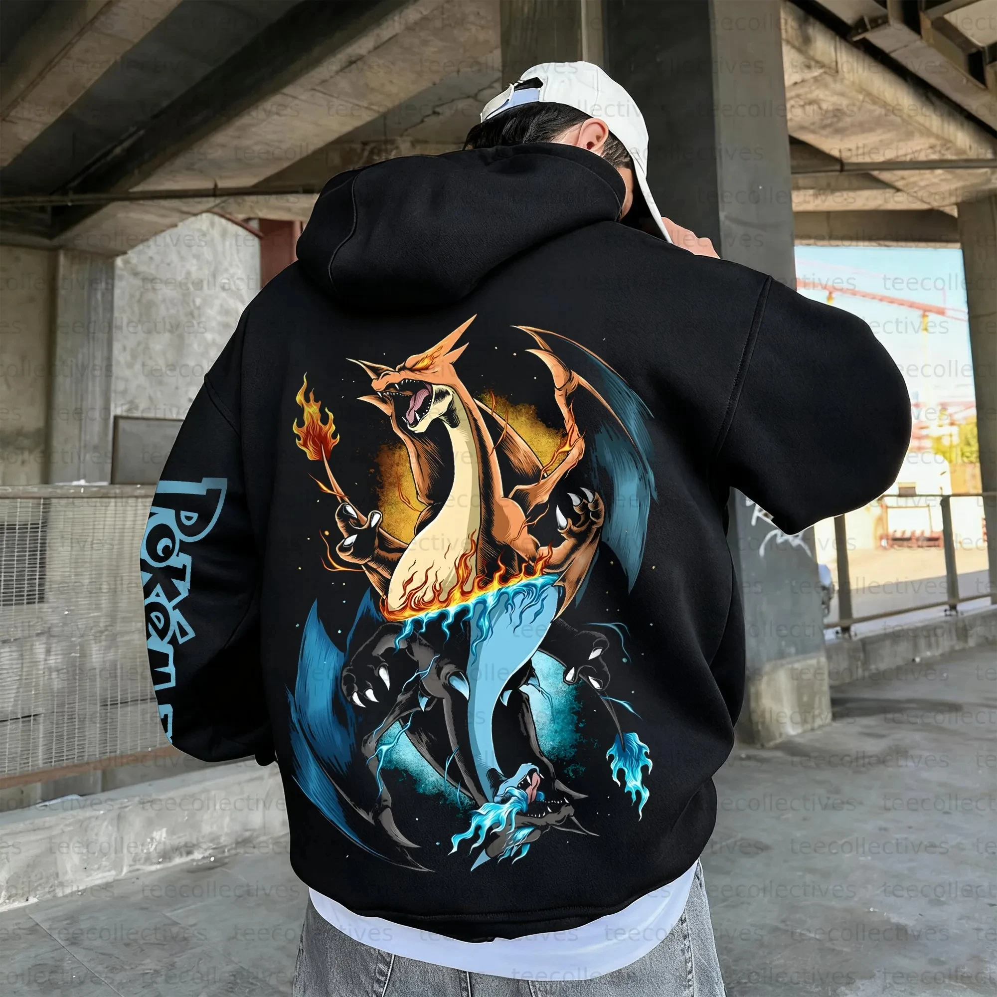 Pokemon automne et hiver japonais sang chaud Animation personnage classique sweat à capuche hommes et femmes haut décontracté et confortable