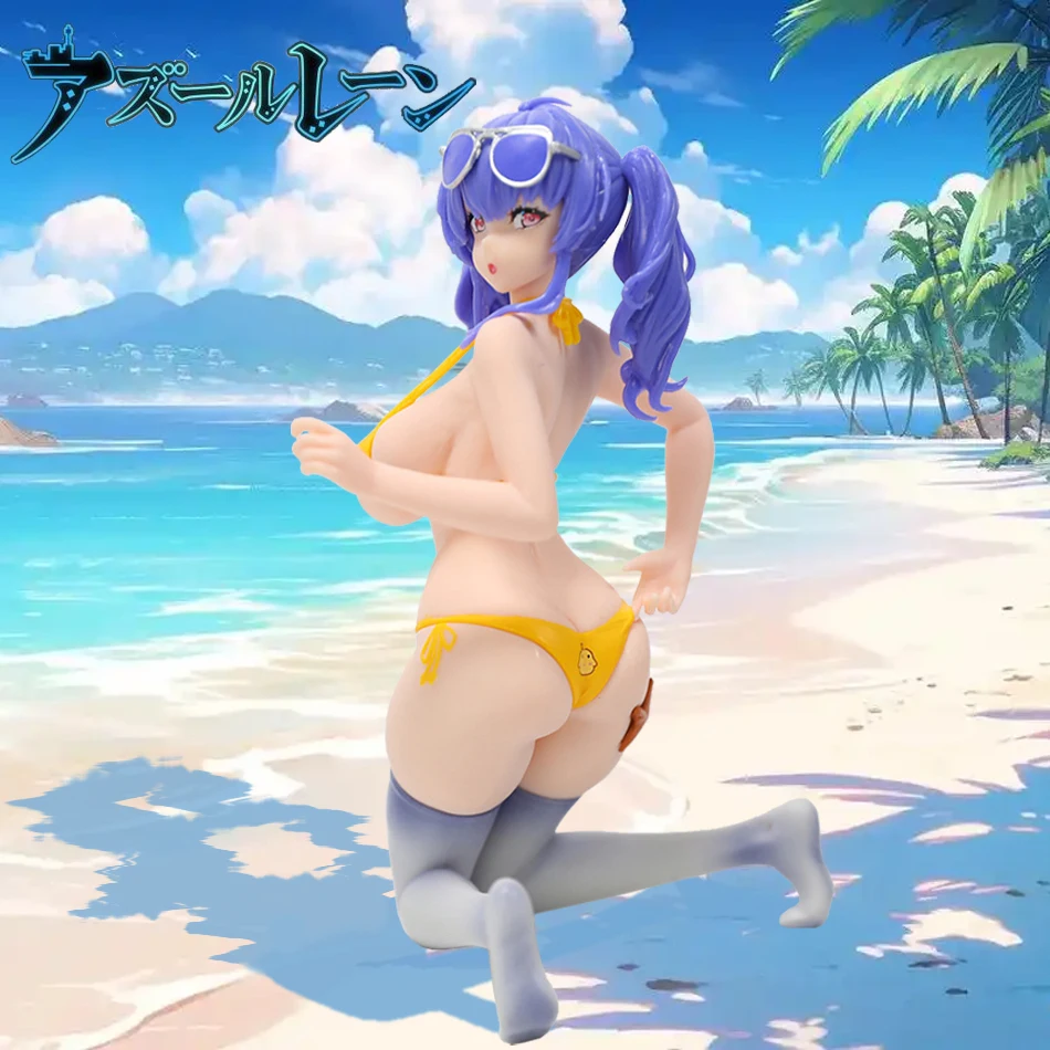 

16cm Anime Azur Lane Rn Pola Figure Accident By The Water Swimsuit Ver Kneeling Posture Action Figures Hentai Sexy Figures Model
