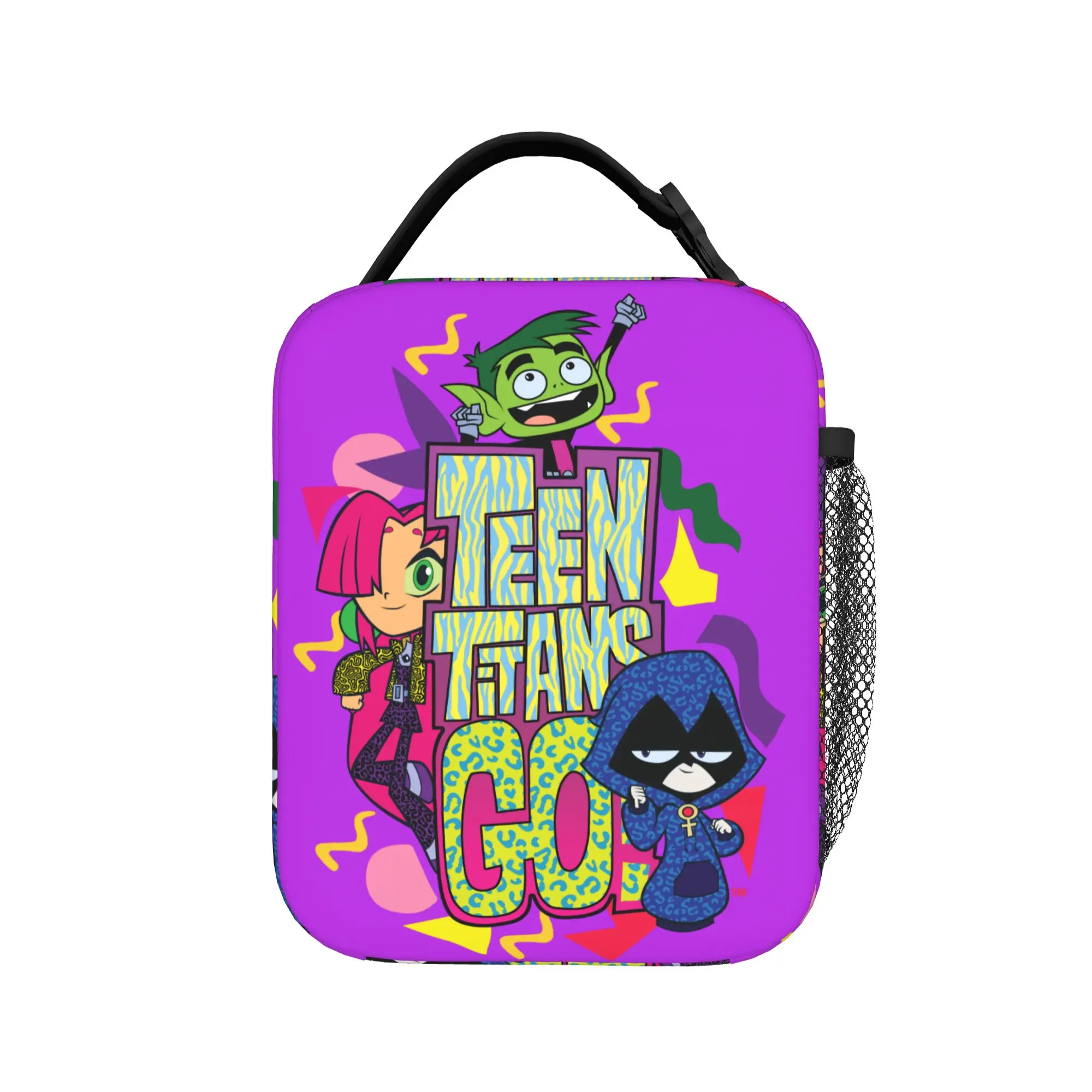 Teen Titans Go Girls Animal Insulated Lunch Bags Cooler Bag Reusable,Lunch Container High Capacity Tote Lunch Box