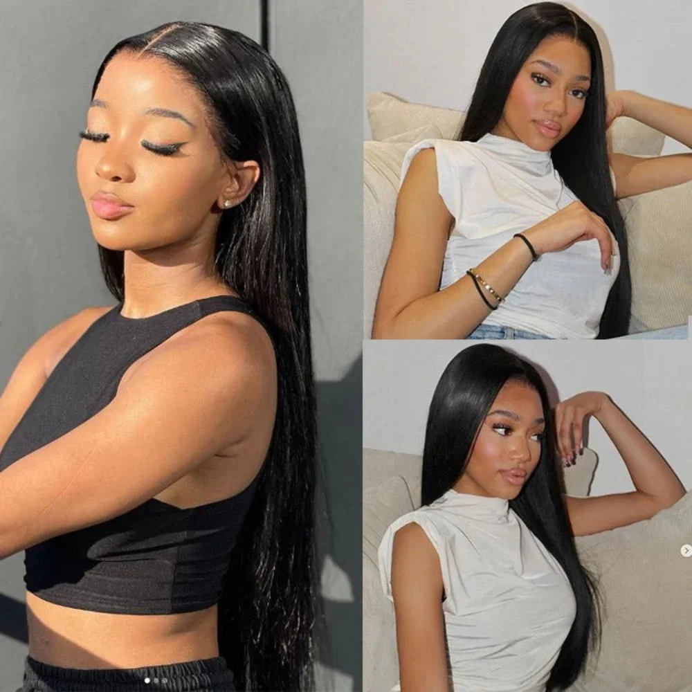 

Straight Bone Lace Front Wig Brazilian Human Hair 210% Density Full Front Wigs HD Lace Wig Glueless Wig 13x6 Lace Frontal Wig