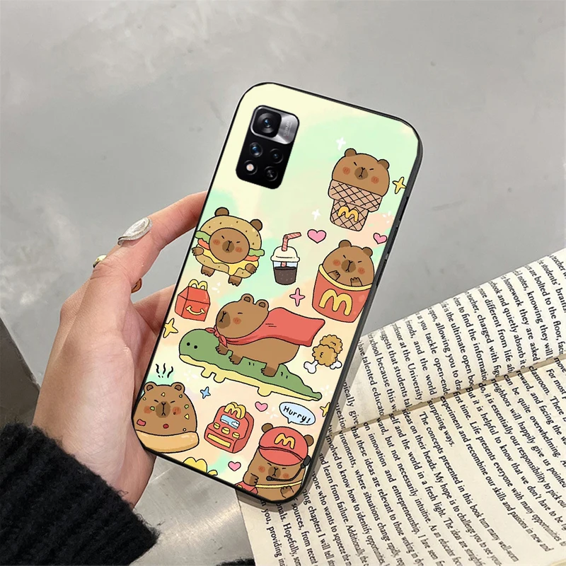 

Cute Capybara cartoon Carcasa Funda Phone Case For Xiaomi Redmi note 14 Pro 14 13 12 11 10 Pro 14S 12S 11S Redmi 14C 13C 10