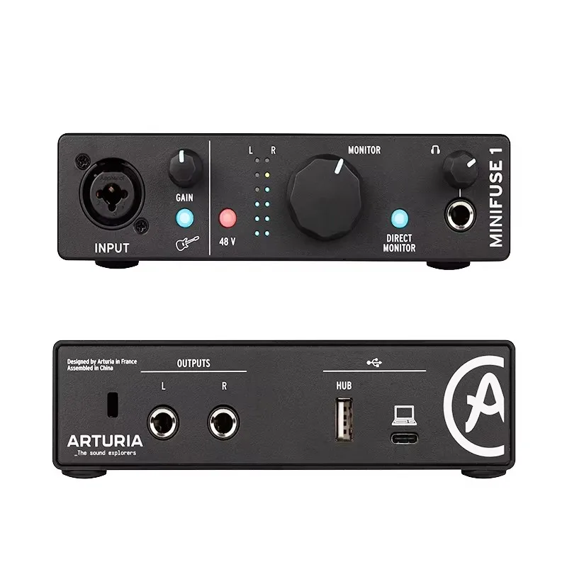ARTURIA-MiniFuse 1 Carte son d'enregistrement en direct professionnelle Plug and Play pour la radiodiffusion, la performance et la production ARTURIA-MiniFuse 1 Carte son d'enregistrement en direct professionnelle Plug and Play pour la radiodiffusion, la performance et la production