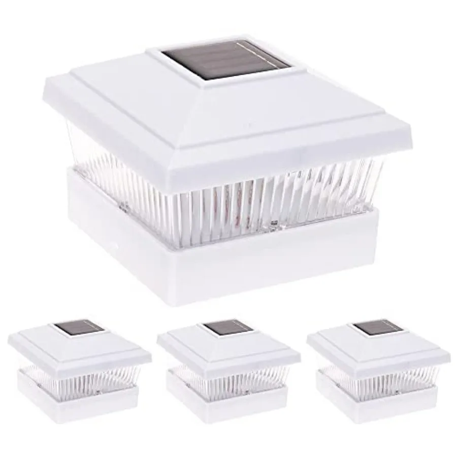 

Классические солнечные светильники для столбов - подходят для столбов из ПВХ/винила 5x5, уличные солнечные светильники для забора, террасы, сада - яркие светодиодные, водонепроницаемые