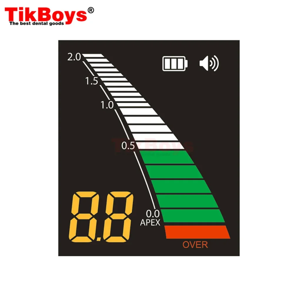 محدد قمة اللبية للأسنان ، إندو طب الأسنان ، شاشة LCD ، أداة قياس طول قناة الجذر لطبيب الأسنان ، المعدات