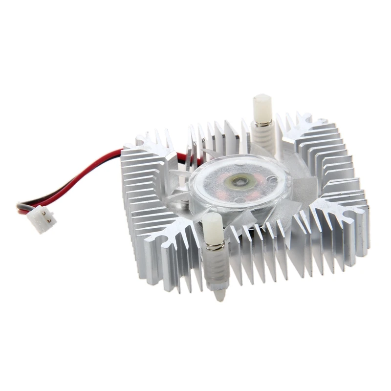 RISE-PC VGA Video Card 2 Pin Cooler Cooling Fan Heatsink 4800 RPM With 60X 60X15mm 3 Pins Cooling Fan W Metal Finger Guards