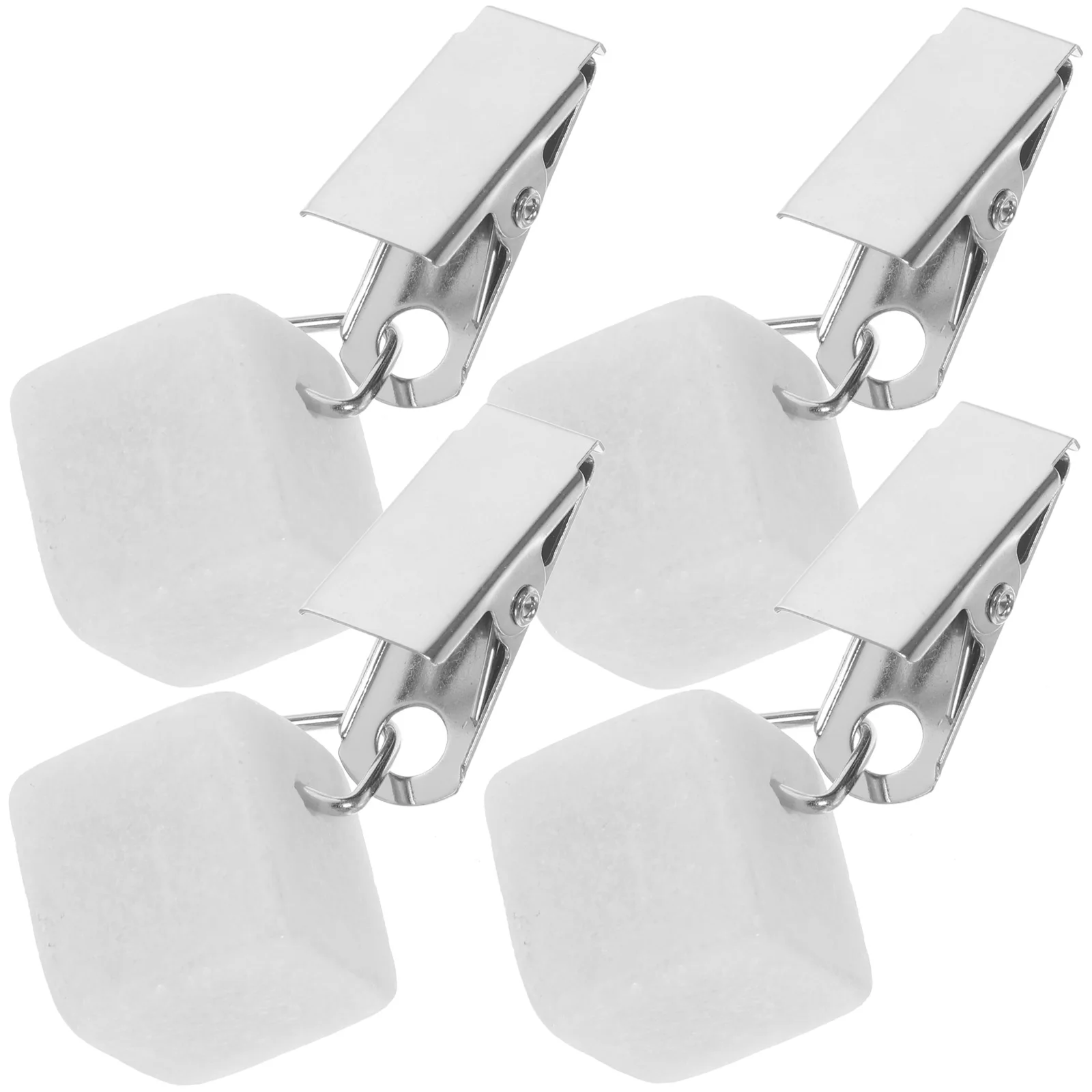 

4Pcs Tablecloth Weights Stone Table Cover Clips Non-Slip Heavy Natural Table Cloth Weights for Outdoor Picnic Party Garden Patio