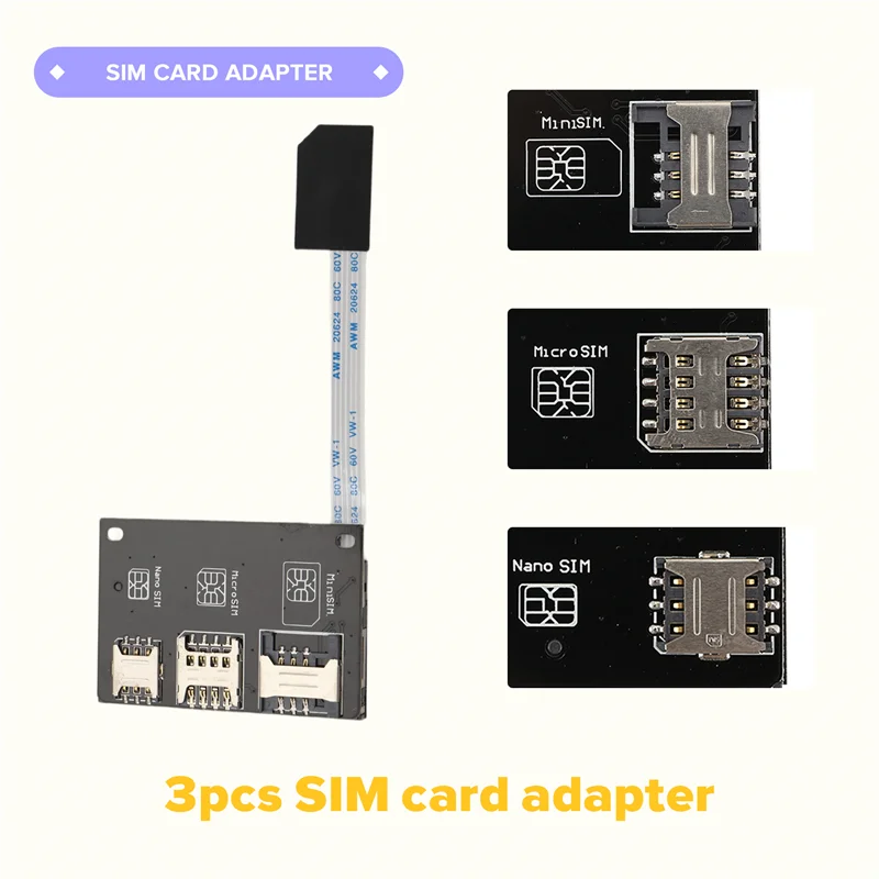 

New!!2730 External Nano SIM Activation Tools Converter To Smartcard IC Card Extension 4In1 For SIM Card Adapter Kit