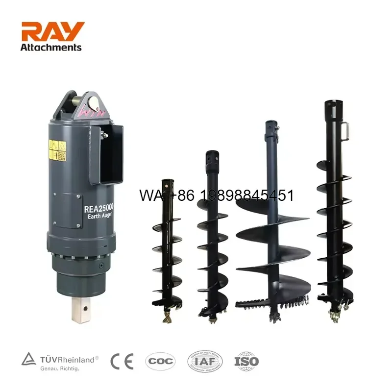 Wmwmnu for Skid Steer Auger Versatile Soil Drilling Compact Design Efficient Auger Work Post Hole Digger