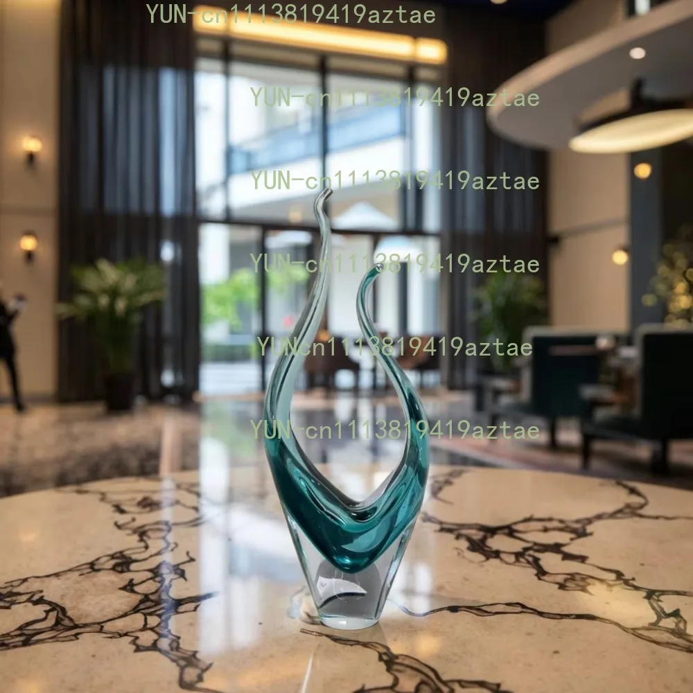 Luxury Crystal Glass Sculpture Art Craft Home Decor Xmas Wedding Halloween Ornament