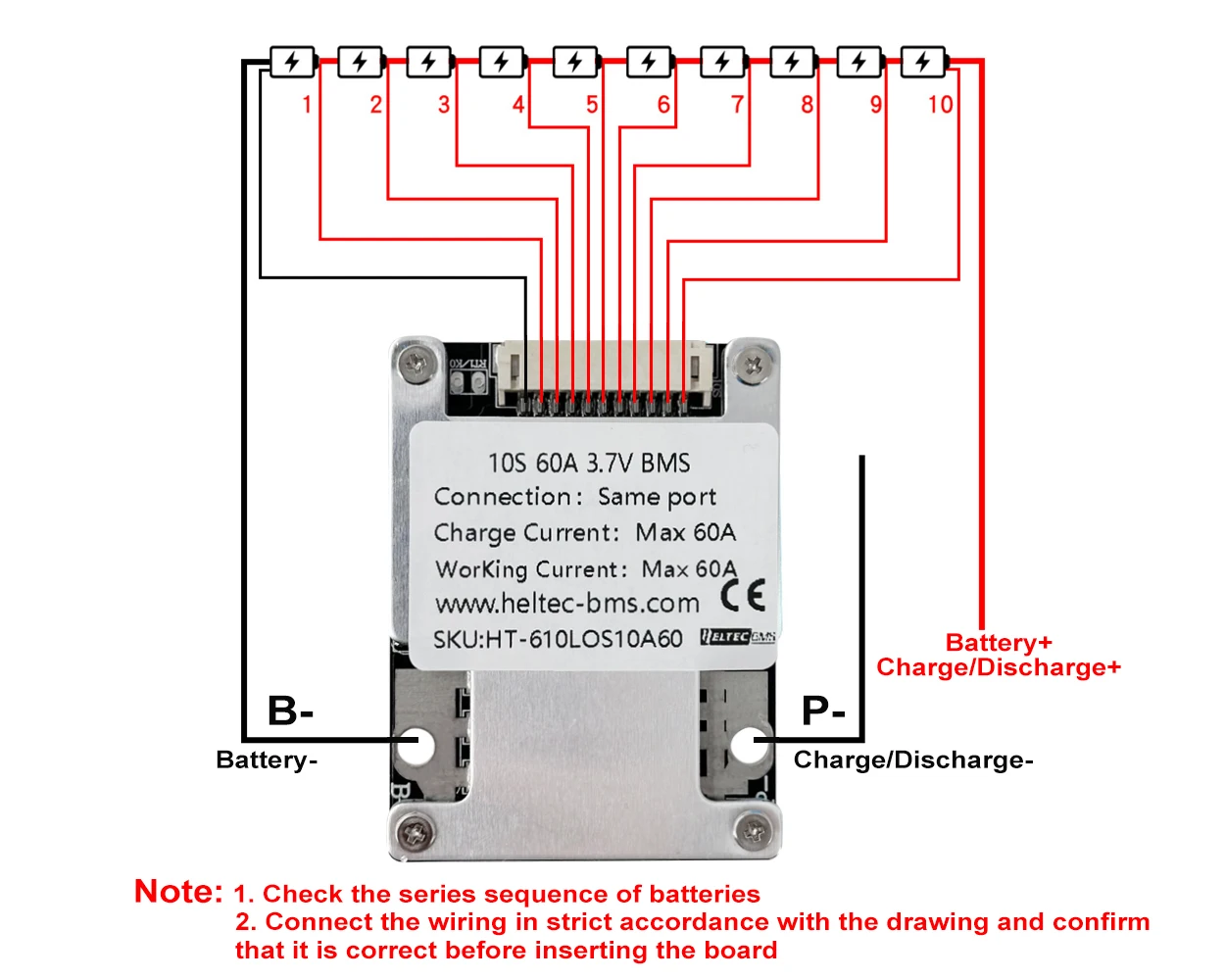 Heltec 6s 7s 24 В сбалансированная 18650 bms 10s 36v 30a 60a 21700 защитная плата аккумулятора для электрической инвалидной коляски/подметального робота/бояка