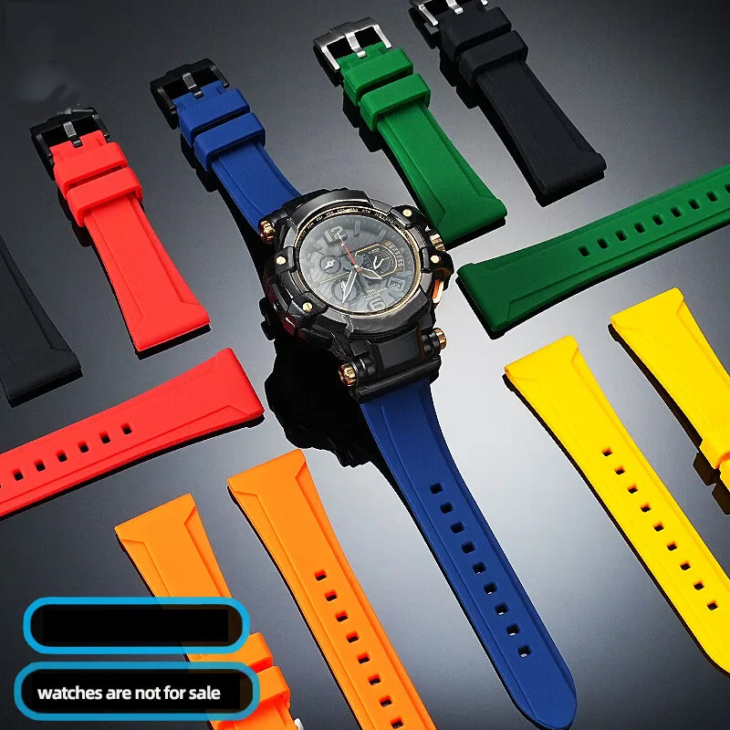 ل كاسيو G-SHOCK Big Air Dominator 5410 GPW-1000 تعديل الراتنج حزام ساعة سيليكون للرجال سوار للساعة أسود أخضر أزرق