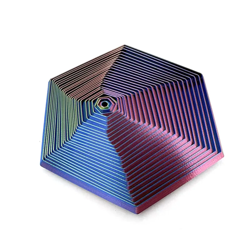 Funny Anti-stress Fractal Fidget Hexagon Playing Sensory Toy Portable Cube Fidget Toy Mindful Meditation Tool PLA Hexagon Spiral