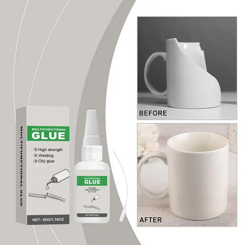 غراء قوي سريع الجفاف ، مقاوم للماء ، لاصق فوري ، معدن ، زجاج ، خشب ، لحام ، 50 جم