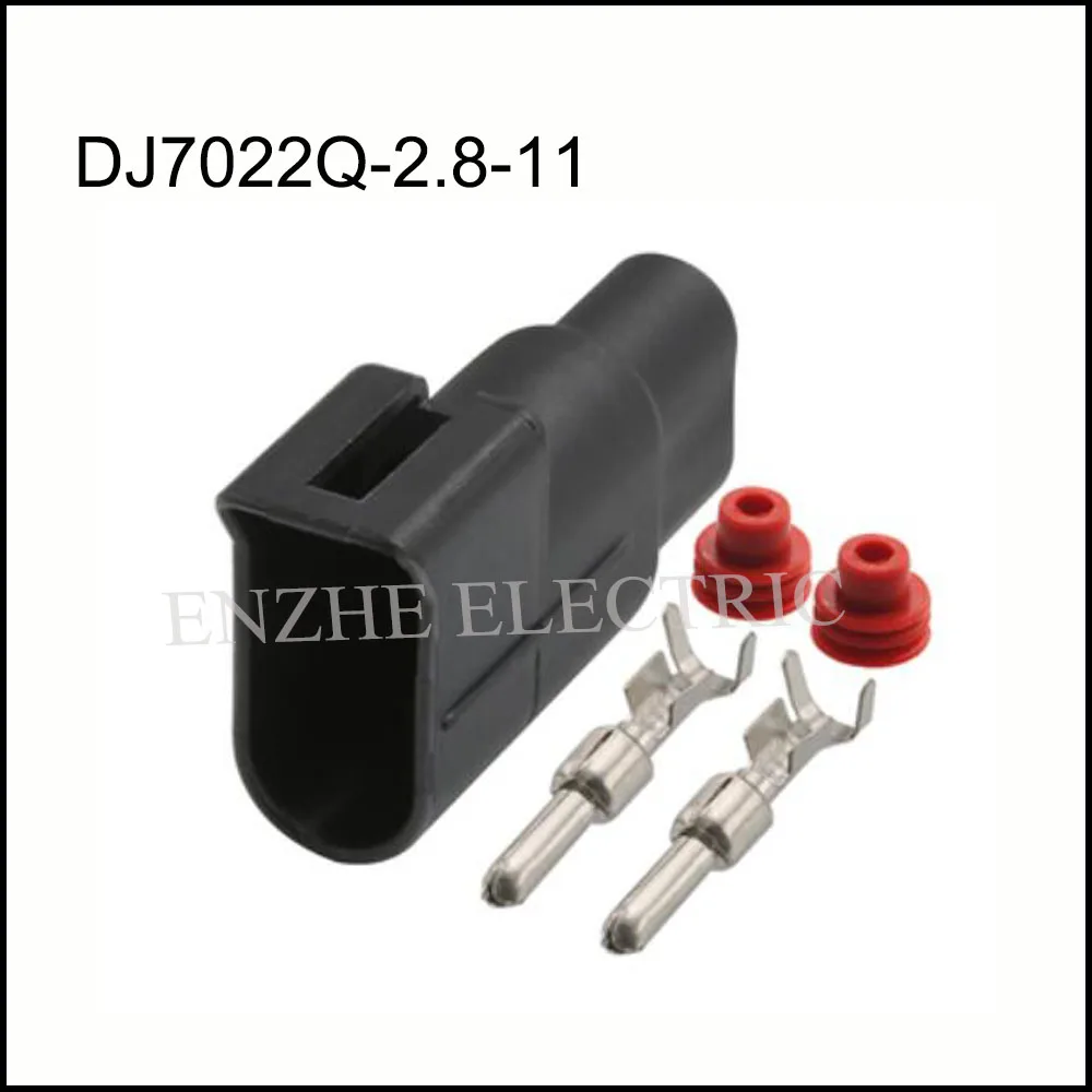 

200piece DJ7022Q-2.8-11 automotiveWaterproofconnector2pinfamale male cable Plug socket Includes terminal seal